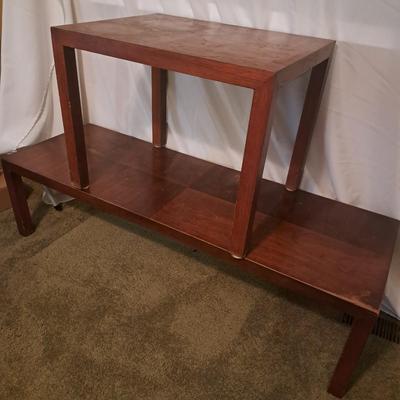Chunky Modern-Style Lane Matching Coffee and Side Tables (BD-SD)