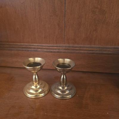 Brass candle holders