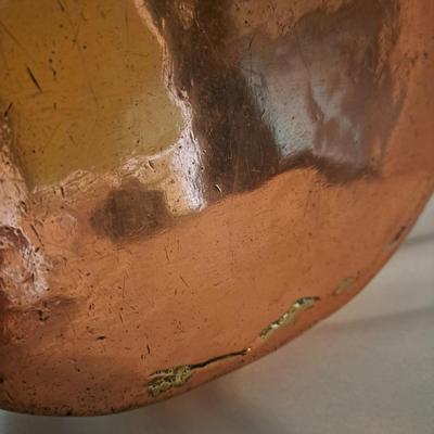 Early BRAMHALL Hand-Forged Heavy Copper Pan (DR-SD)