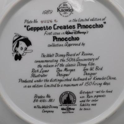 Knowles DISNEY "Pinocchio" with Certificate of Authenticity & Box