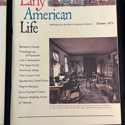 1974 & 1975 Early American Life Magazines