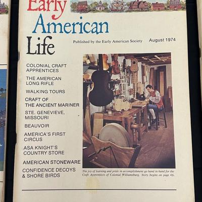 1974 & 1975 Early American Life Magazines