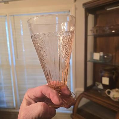 Mayfair Anchor Hocking Pink depression glass set