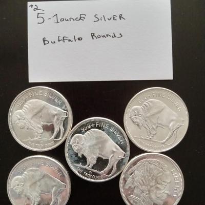 5 1 troy ounce buffalo rounds