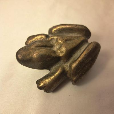 Four Vintage Molded Brass Figurines (DR-SD)