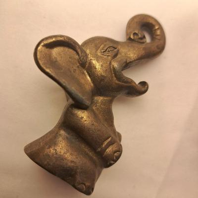Four Vintage Molded Brass Figurines (DR-SD)