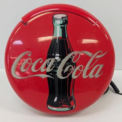 Coca Cola Blinking Disc Telephone No Box Or Plug