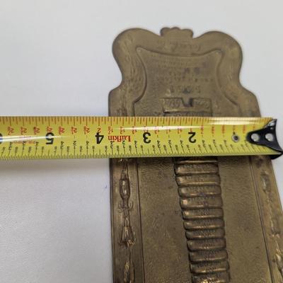 Antique Stamped Brass Coca-Cola 1901 Door Push Plate