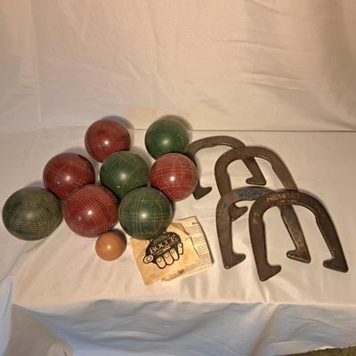 Vintage Horseshoes and BOCCE Games (LR-SD)