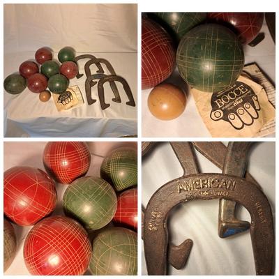 Vintage Horseshoes and BOCCE Games (LR-SD)