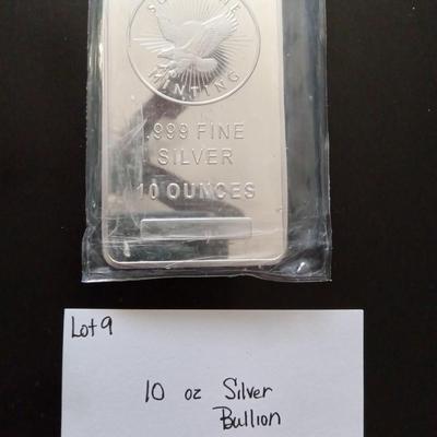 10 ounce .999 silver bar