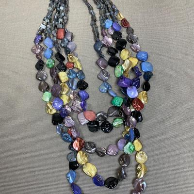 Barse Sterling and Mother of Pearl Necklace