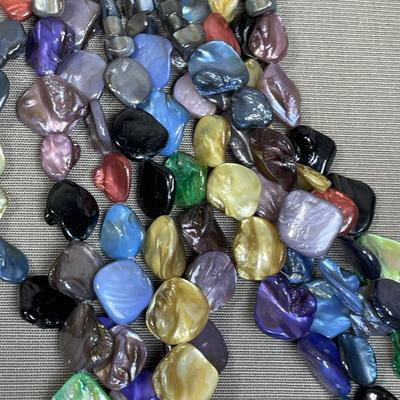 Barse Sterling and Mother of Pearl Necklace