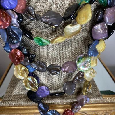 Barse Sterling and Mother of Pearl Necklace