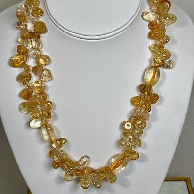 Citrine Beaded Necklace