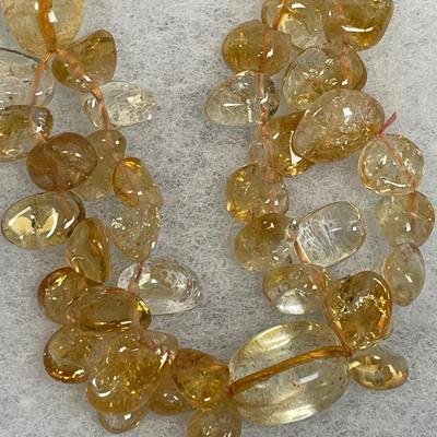 Citrine Beaded Necklace