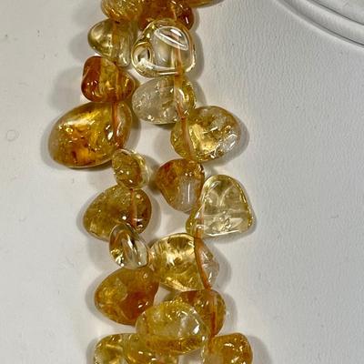 Citrine Beaded Necklace