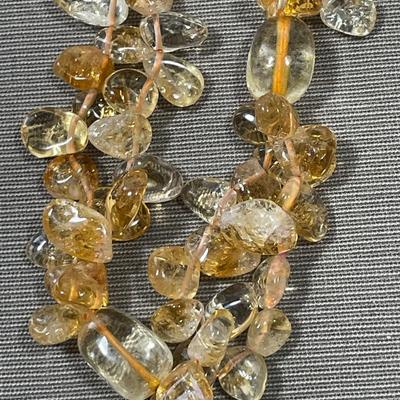 Citrine Beaded Necklace