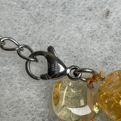 Citrine Beaded Necklace