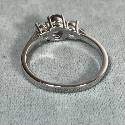 Amethyst Sterling silver ring 11