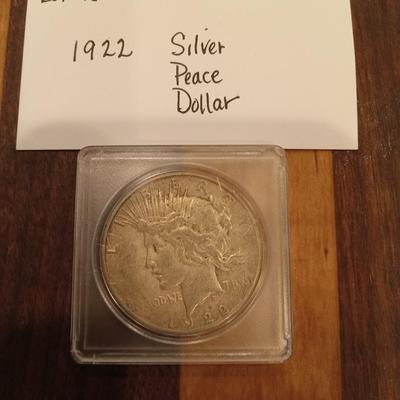 1922 peace dollar