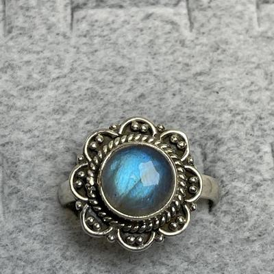 Labradorite Sterling Silver Ring 10