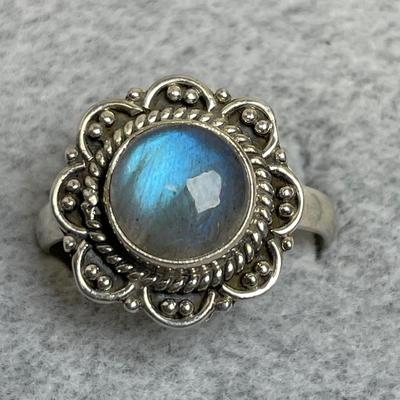 Labradorite Sterling Silver Ring 10