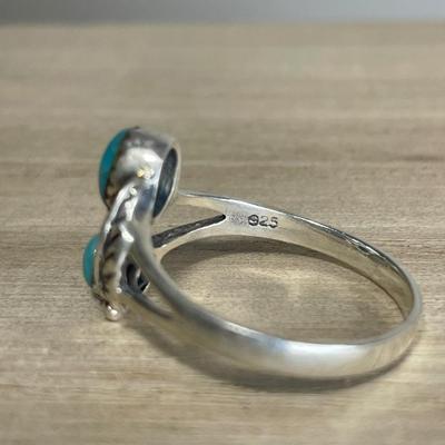 Turquoise and Sterling Ring 8