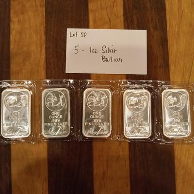 5. 1 ounce .999 silver