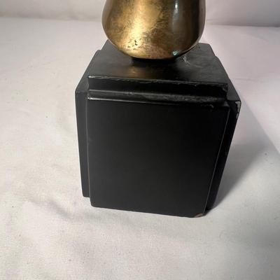 Brass Thai Buddhist Head Statue (LR-RG)