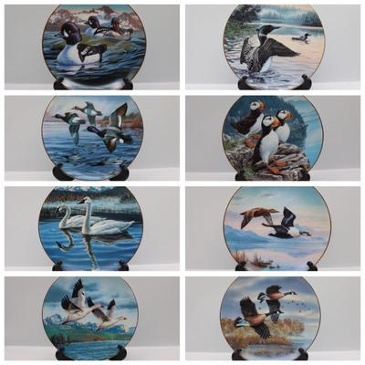 8 "Birds of the North" by Darrel Bush w/ Certificate of Authenticity & Box