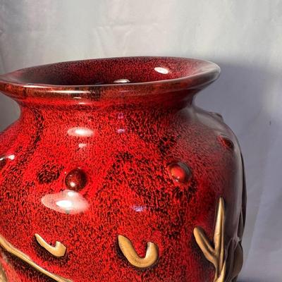 Always Azul Pottery Ornate Dragon Adorned Vase (LR-RG)