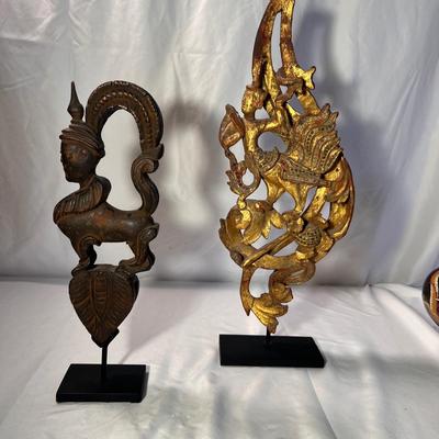 Carved Wooden Buddhist Statues (DR-RG)