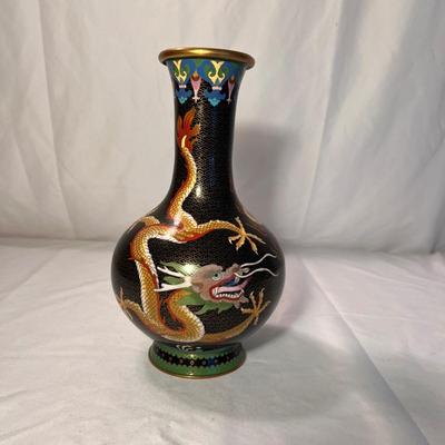 Cloisonné Vase With Dragon Design (LR-RG)