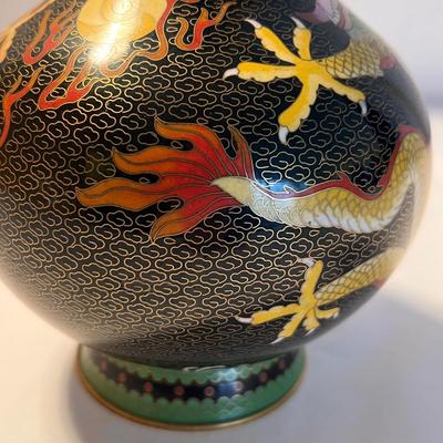 Cloisonné Vase With Dragon Design (LR-RG)