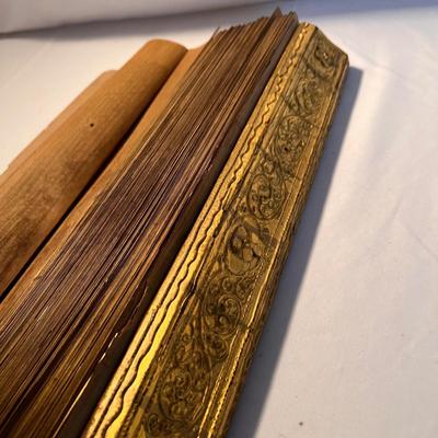 Palm Leaf Gilt Edged Manuscript (LR-RG)