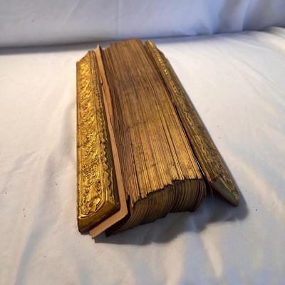 Palm Leaf Gilt Edged Manuscript (LR-RG)