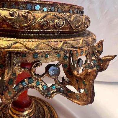 Ornate Betel Box with Stand (LR-RG)