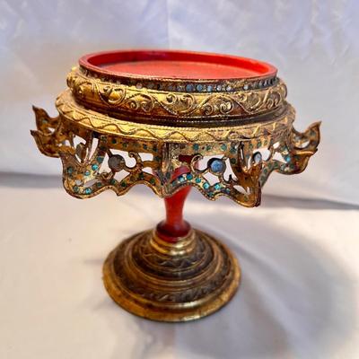 Ornate Betel Box with Stand (LR-RG)
