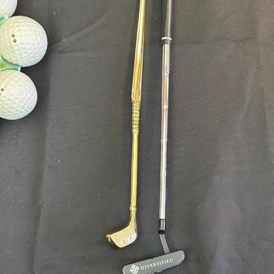 Masters Memorabilia and Golf Themed Office Desk Decor