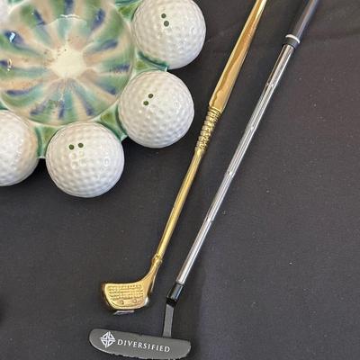 Masters Memorabilia and Golf Themed Office Desk Decor