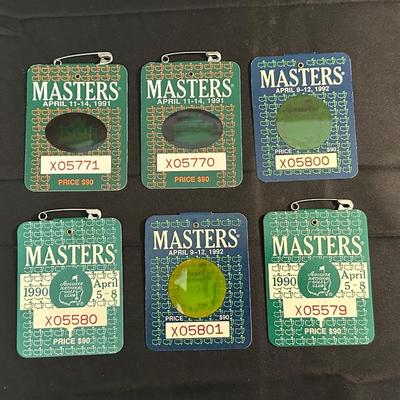 Masters Memorabilia and Golf Themed Office Desk Decor