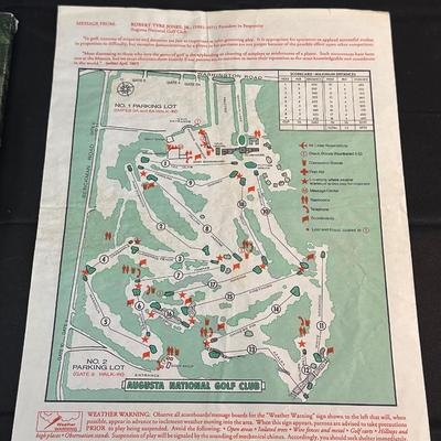 Masters Memorabilia and Golf Themed Office Desk Decor