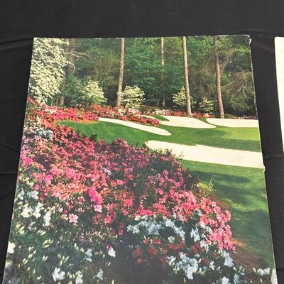 Masters Memorabilia and Golf Themed Office Desk Decor