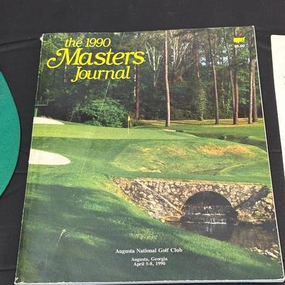 Masters Memorabilia and Golf Themed Office Desk Decor