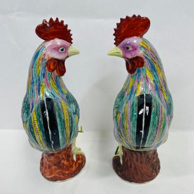 Ceramic Chickens Figurines