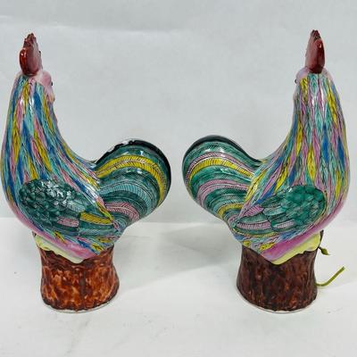 Ceramic Chickens Figurines