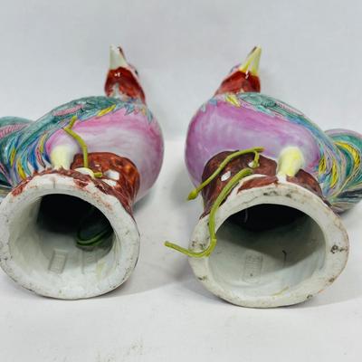 Ceramic Chickens Figurines