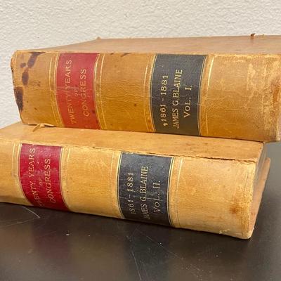 Vintage Antique Books: 20 Years of Congressional History 1861-1881