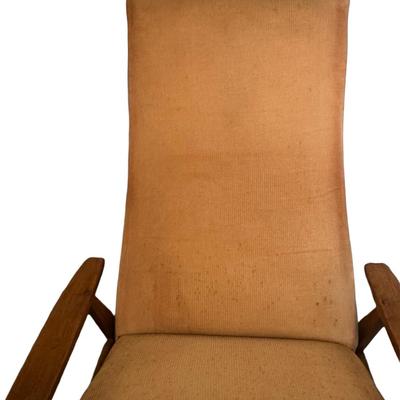 Mid Century Upholstered Recliner (See Details)